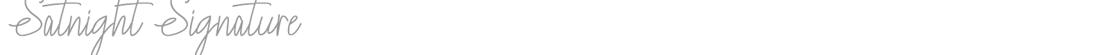Satnight Signature font preview
